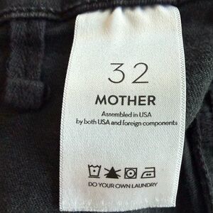 MOTHER Hustler cropped fray jeans with patch pockets
